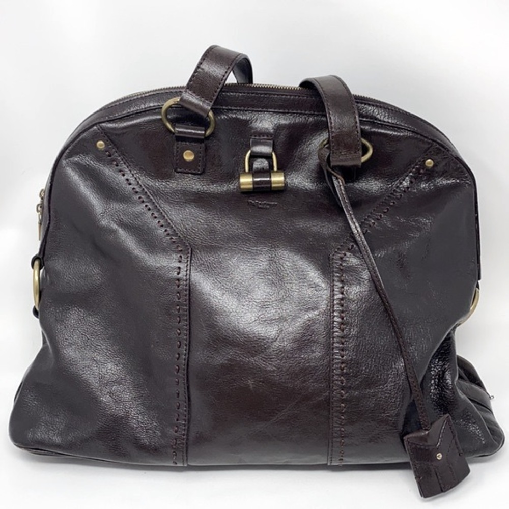 Yves Saint Laurent  Leather Oversized Muse Bag - Picture 3 of 15